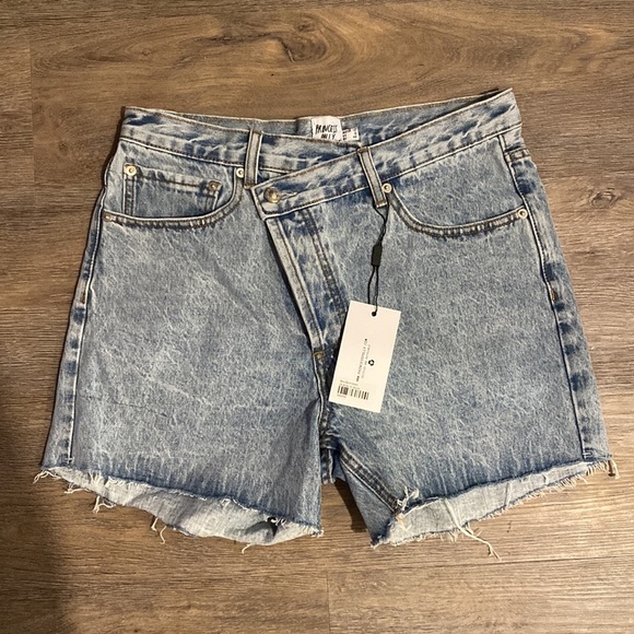 Princess Polly Danisa Denim Shorts Criss Cross NWT - Picture 4 of 6